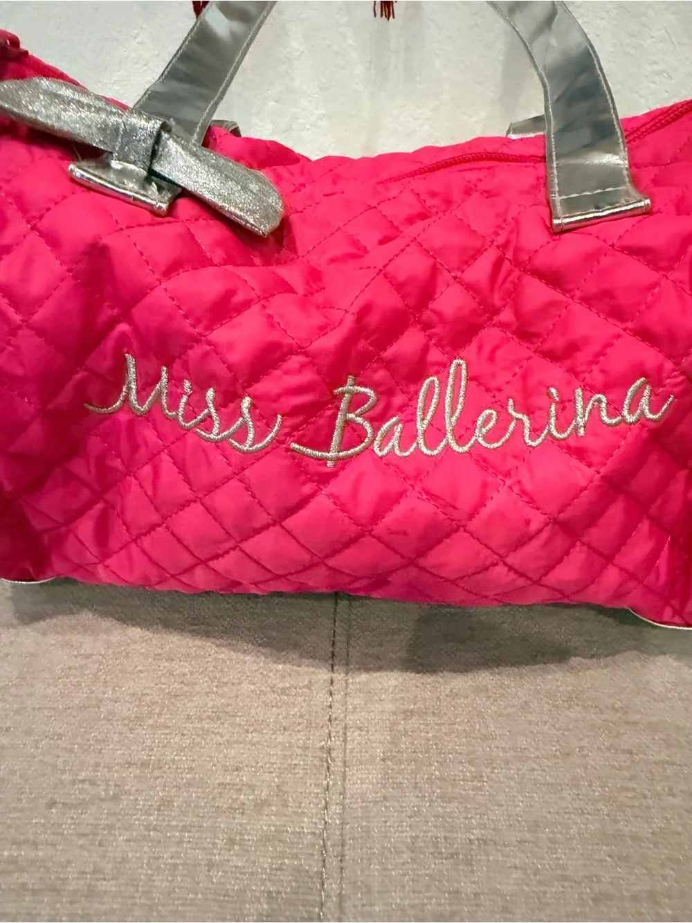 Bloch Pink Quilted 'Miss Ballerina' Dance Bag